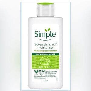 Simple Replenishing Rich Moisturiser, 125ml by Simple 2 bottles see pictures